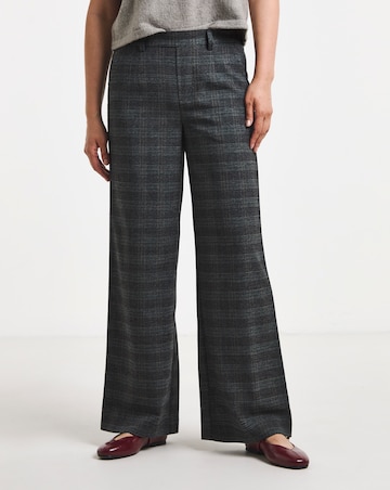 Object Lisa Wide Leg Check Print Trouser