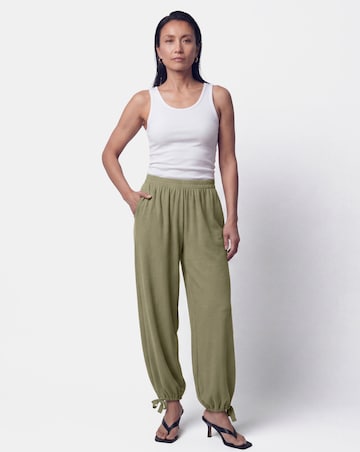 Textured Jersey Balloon Trousers