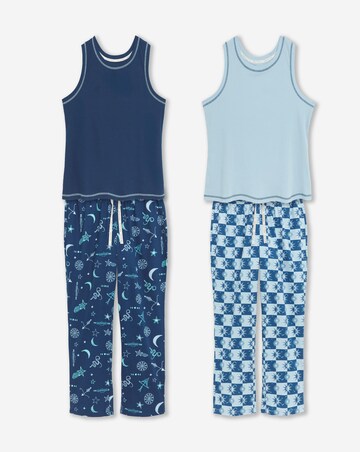 Pretty Secrets (2 Pack) Pyjama Sets Celestial/Blue