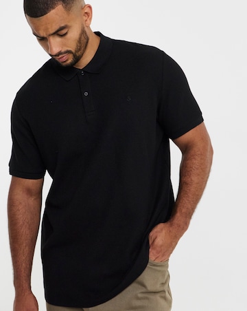 Jack & Jones Austin Waffle Polo - Black