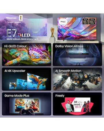 Hisense 85E7STUK 85in QLED 4K Ultra HD HDR Smart TV