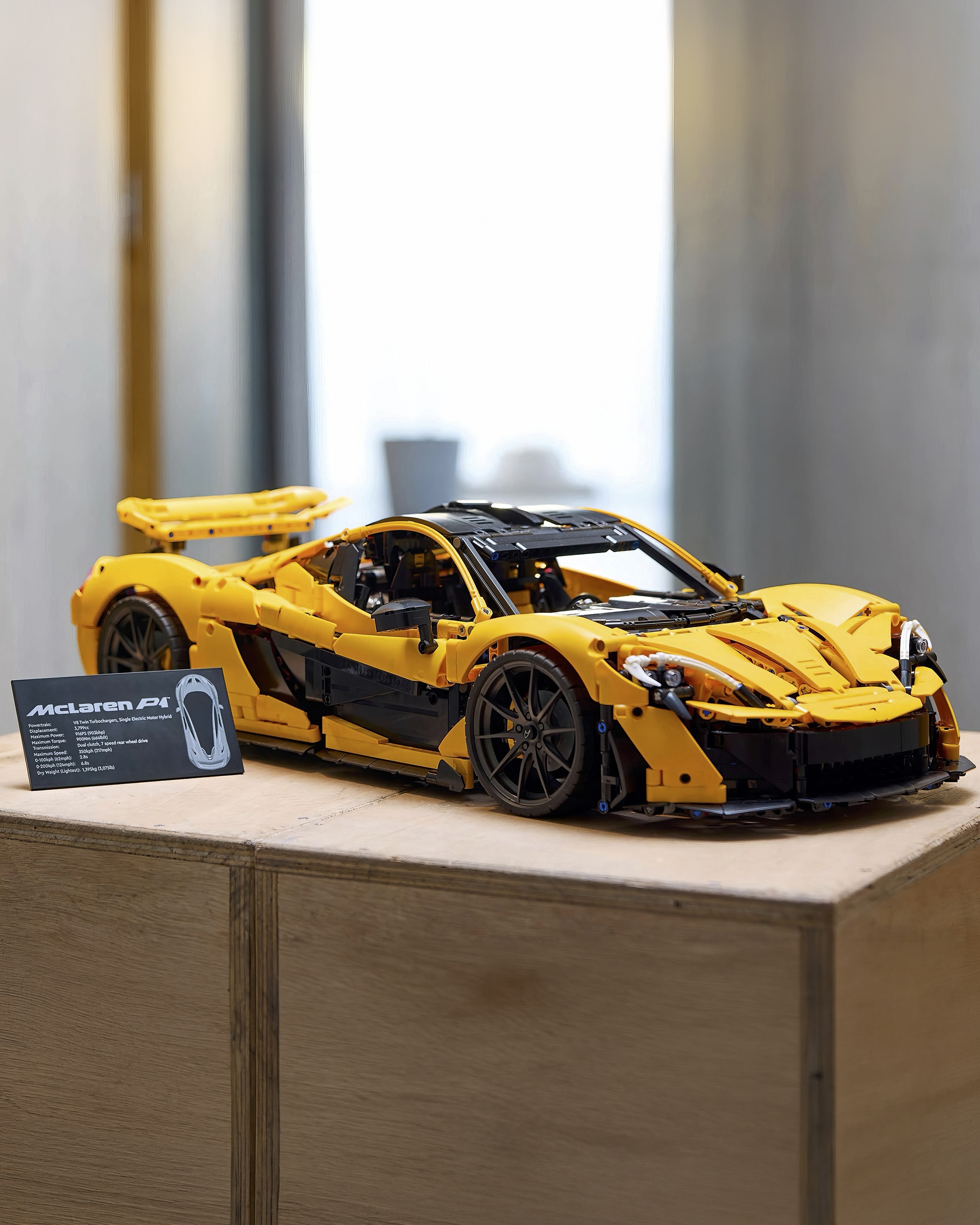 A Technic LEGO® Mclaren P1 construction set.
