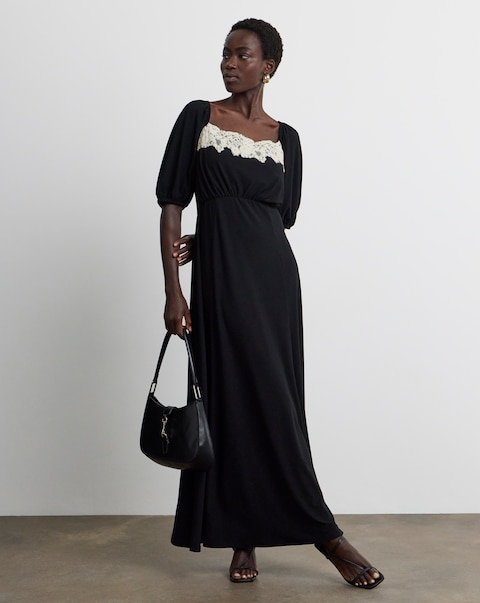 Joanna Hope Contrast Lace Dress