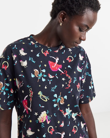 Pretty Secrets Value 12 Days Of Christmas Print Nightie