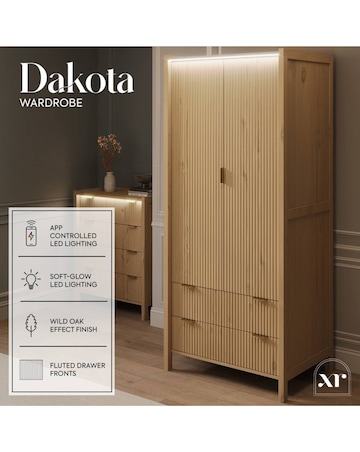 XR Living Dakota Wardrobe With App Control Lights