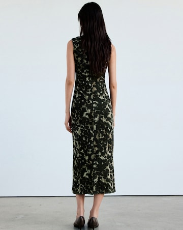 Mango Printed Mesh Dress