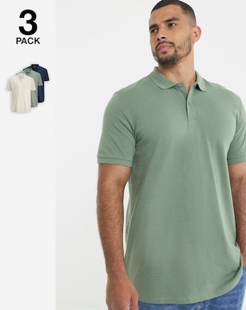 Jack & Jones Kane Polo 3 Pack - Multi
