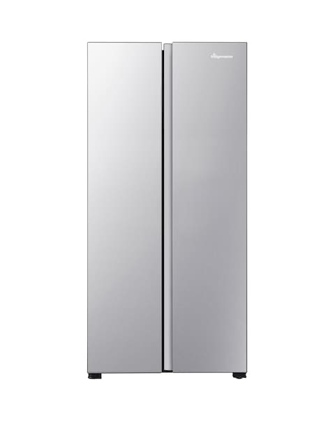 Fridgemaster MS83430ES 80cm American Fridge Freezer - Silver