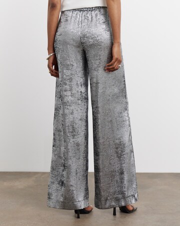 Joanna Hope Hammered Foil Wide Leg Trouser