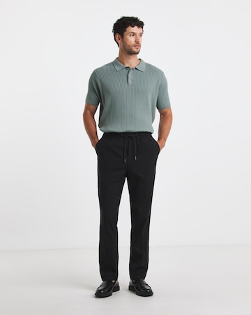 Black Elasticated Jogger Trouser