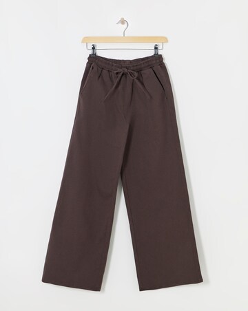 Chocolate Wide Leg Jogger Jean