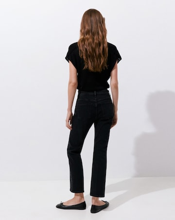 Mango Sienna Crop Flared Jean
