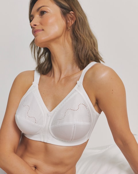 Triumph Doreen Cotton Full Cup Non Wired Bra White
