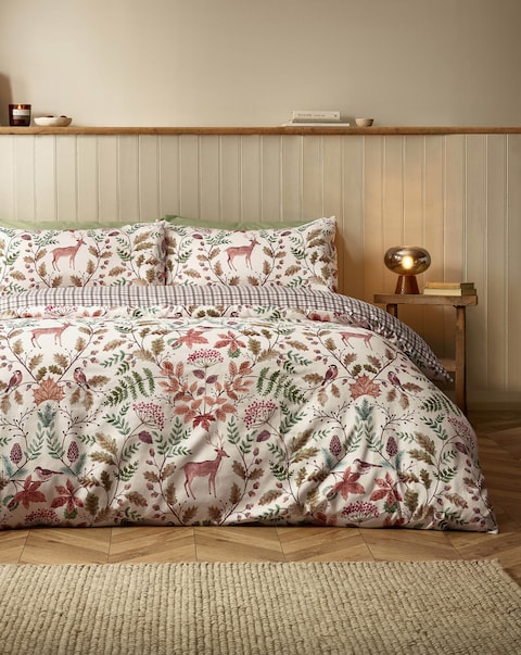Catherine Lansfield Woodland Stag Duvet Cover Set