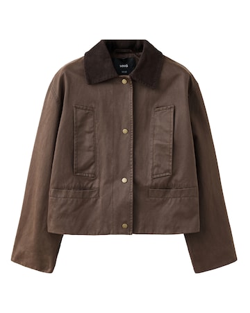 Mango Corduroy Collar Jacket