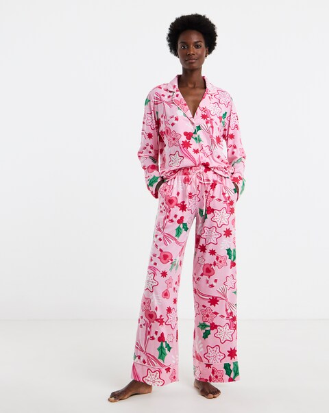 Pretty Secrets Christmas Print Family Pyjamas - Women