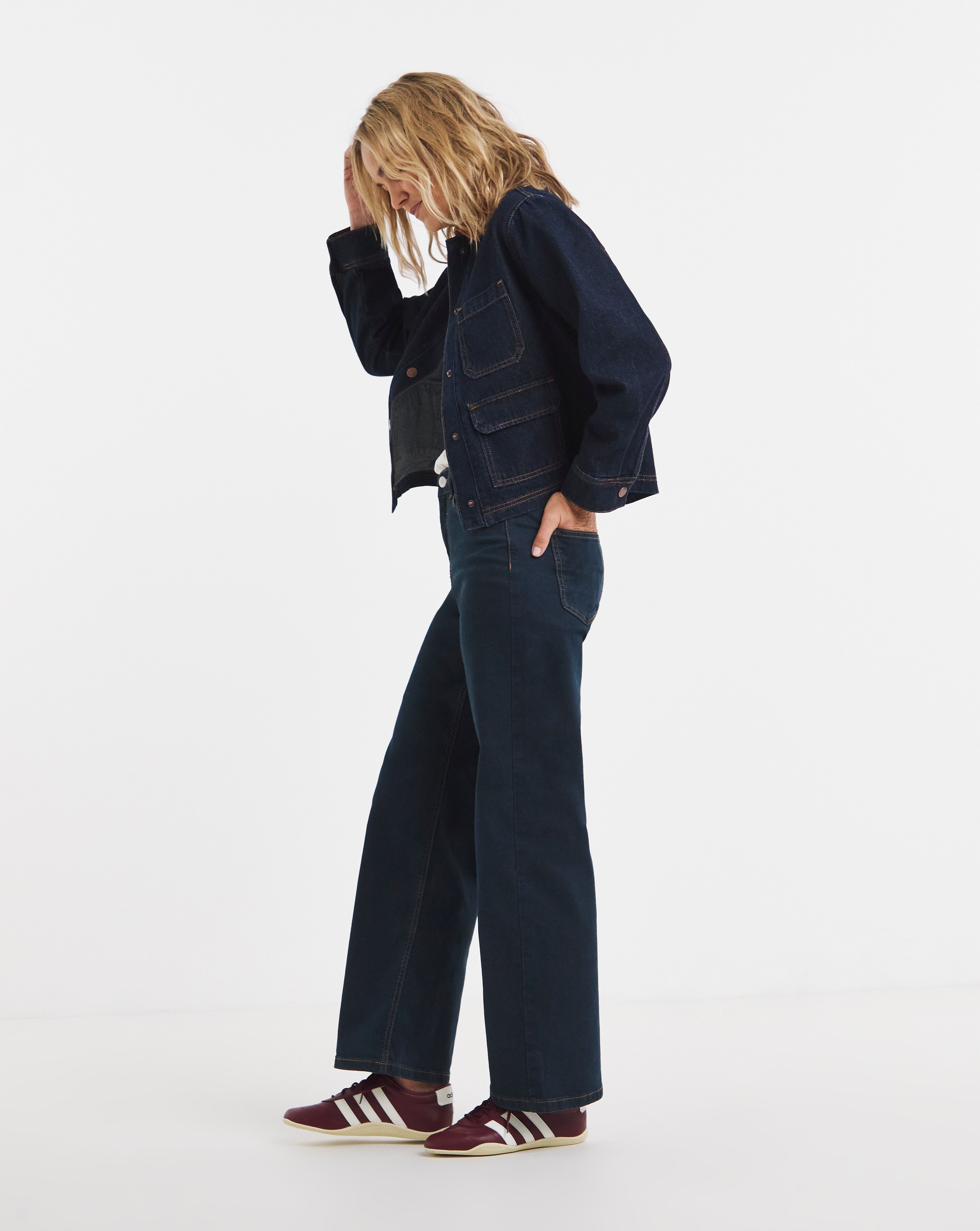 24/7 Indigo Wide Leg Jeans