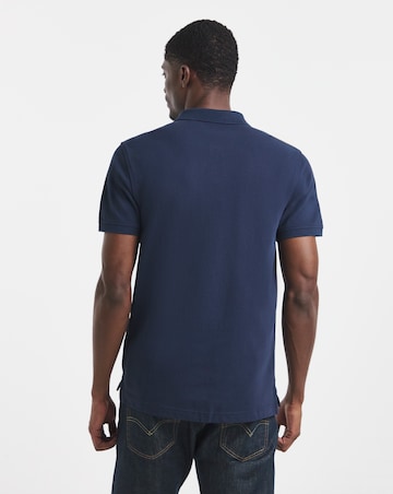 Levi's Short Sleeve Housemark Pique Polo - Navy