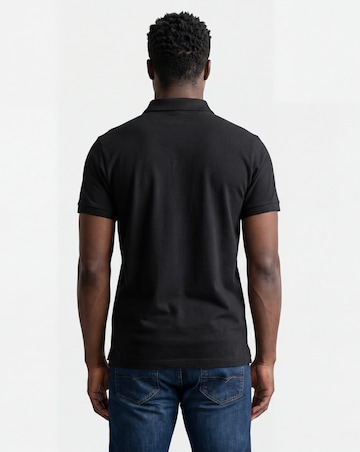 Pure Cotton Pique Polo- Black