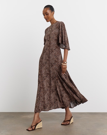 Joanna Hope Animal Print Tea Dress