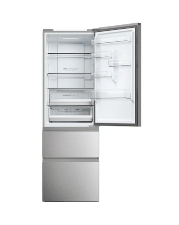 Haier Combi 3DR Series 5 HTW5618ENMG 180cm Refrigerator Inox + Install