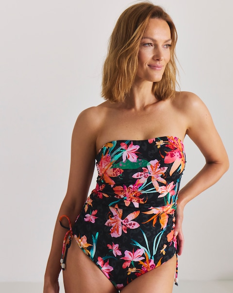 MAGISCULPT Medium Control Bandeau Adjustable Swimsuit