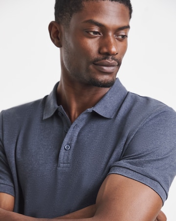 Marl Pique Polo Long
