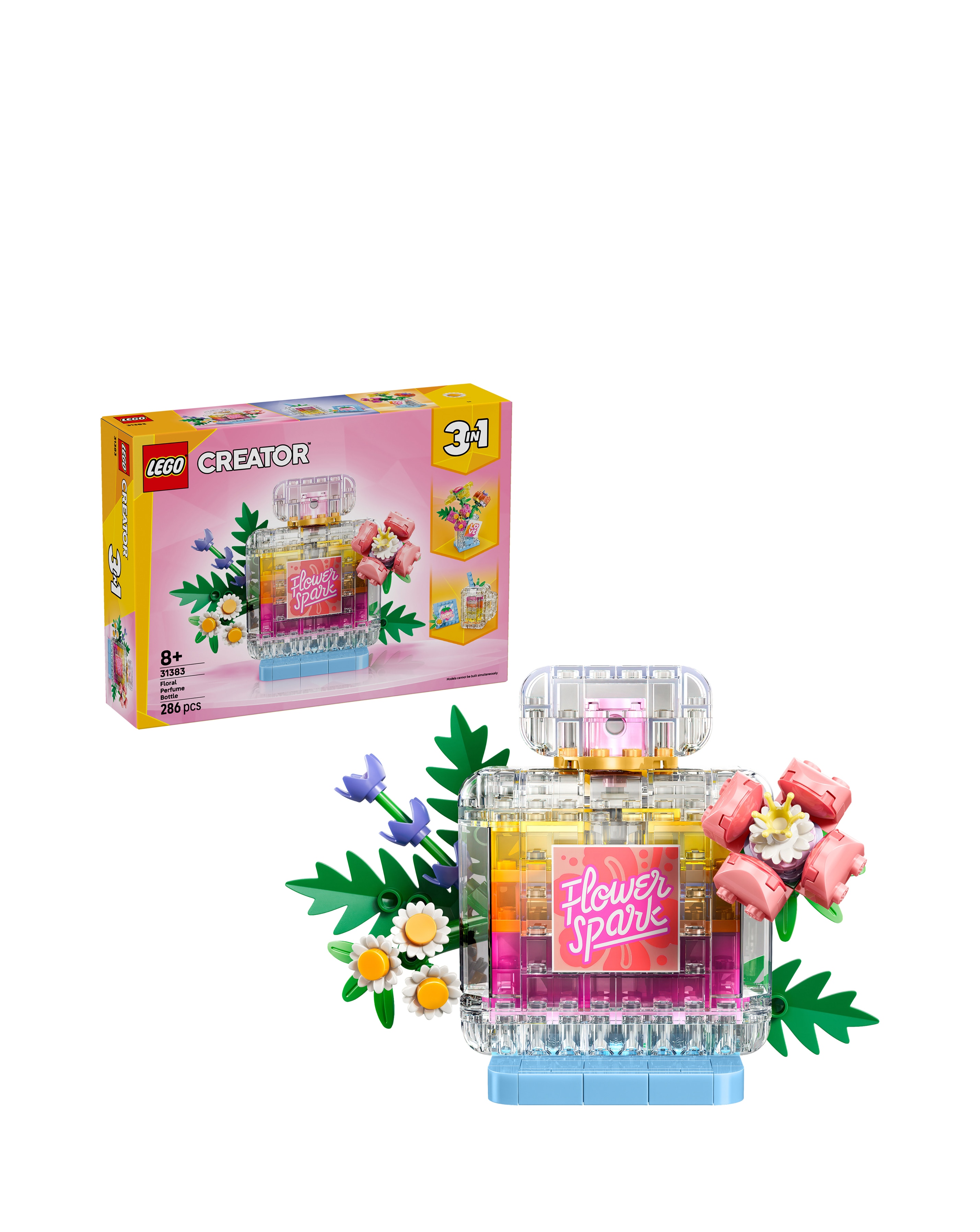 LEGO Creator Floral Decor Perfume Bottle 31383 | JD Williams
