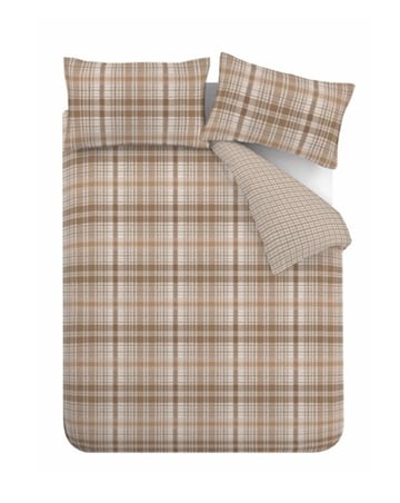 Catherine Lansfield Brushed Hamish Check Duvet Cover Set