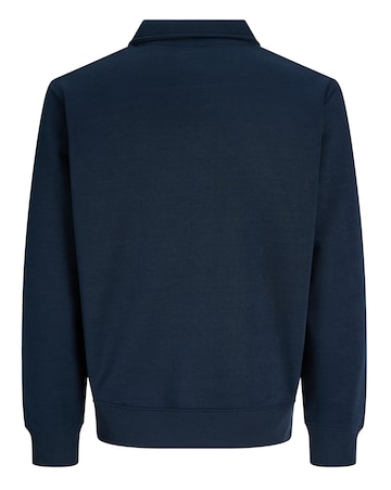 Jack & Jones Bradley Zip Sweat Polo - Navy
