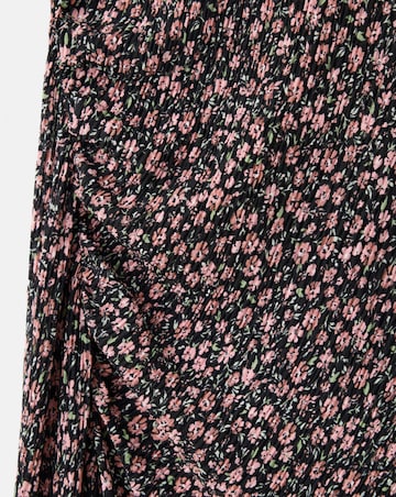 Mango Printed Dress with Draped Detail