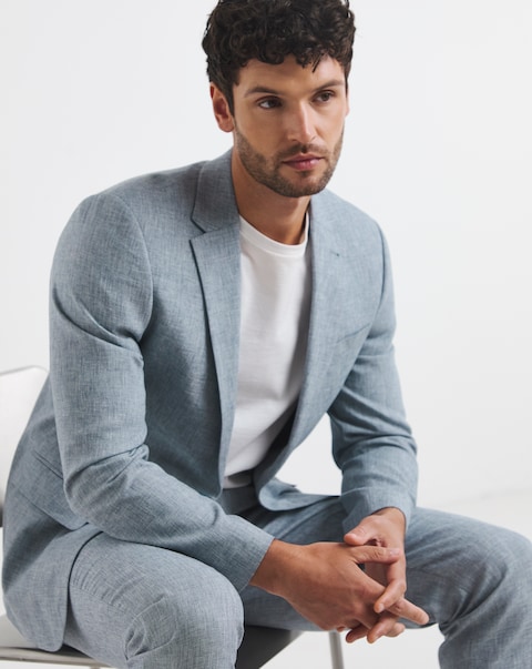Linen Blend Suit Jacket
