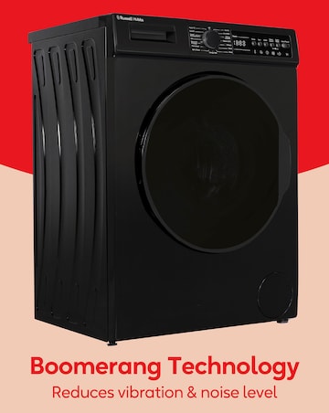 Russell Hobbs RH914W116B 9kg 1400rpm Washing Machine Black + Install