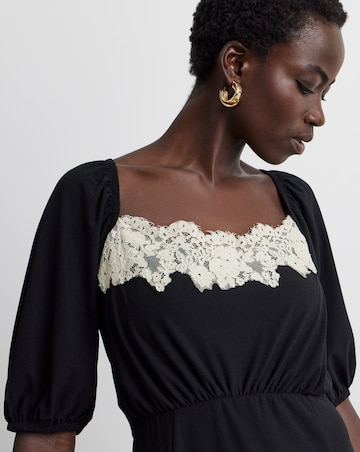 Joanna Hope Contrast Lace Dress