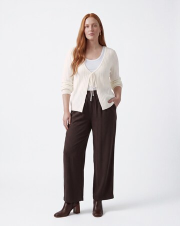 Ribbed Tie Front Cardigan