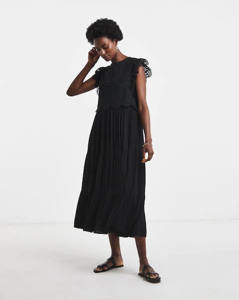 Broderie 2 - in - 1  Maxi Dress