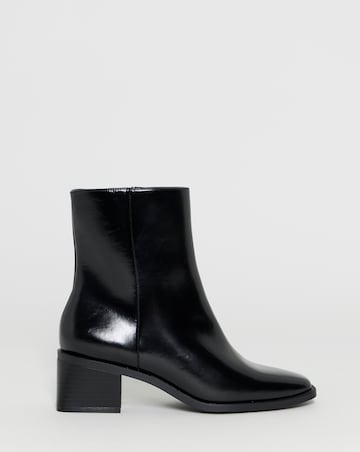 Lana Square Toe Ankle Boots - Wide Fit (E)