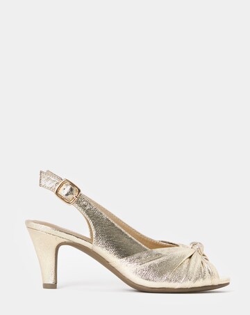 Daisy Knotted Peep Toe Heels - Extra Wide Fit (EEE)