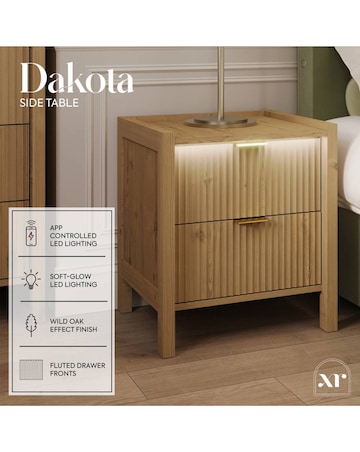 XR Living Dakota Side Table With App Control Lights