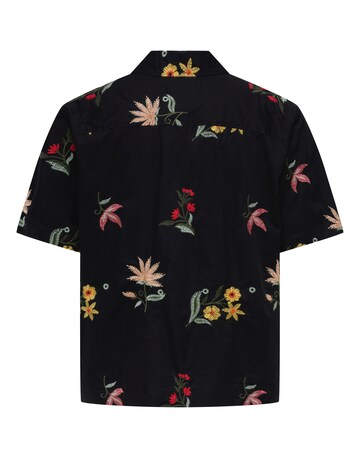 Only & Sons Edward Floral Embroided Shirt - Black
