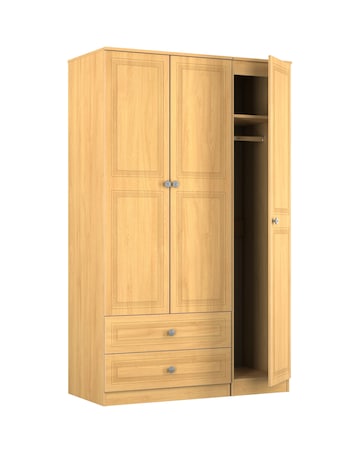 Richmond Triple Wardrobe with 2 Drawers