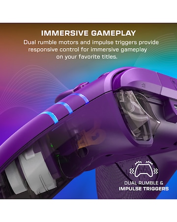 Turtle Beach Afterglow Wave Wired RGB Gaming Controller for Xbox & PC - Purple