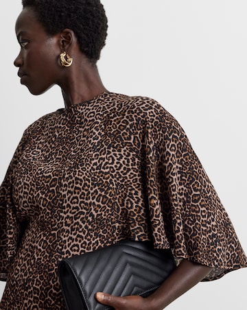 Joanna Hope Animal Print Tea Dress