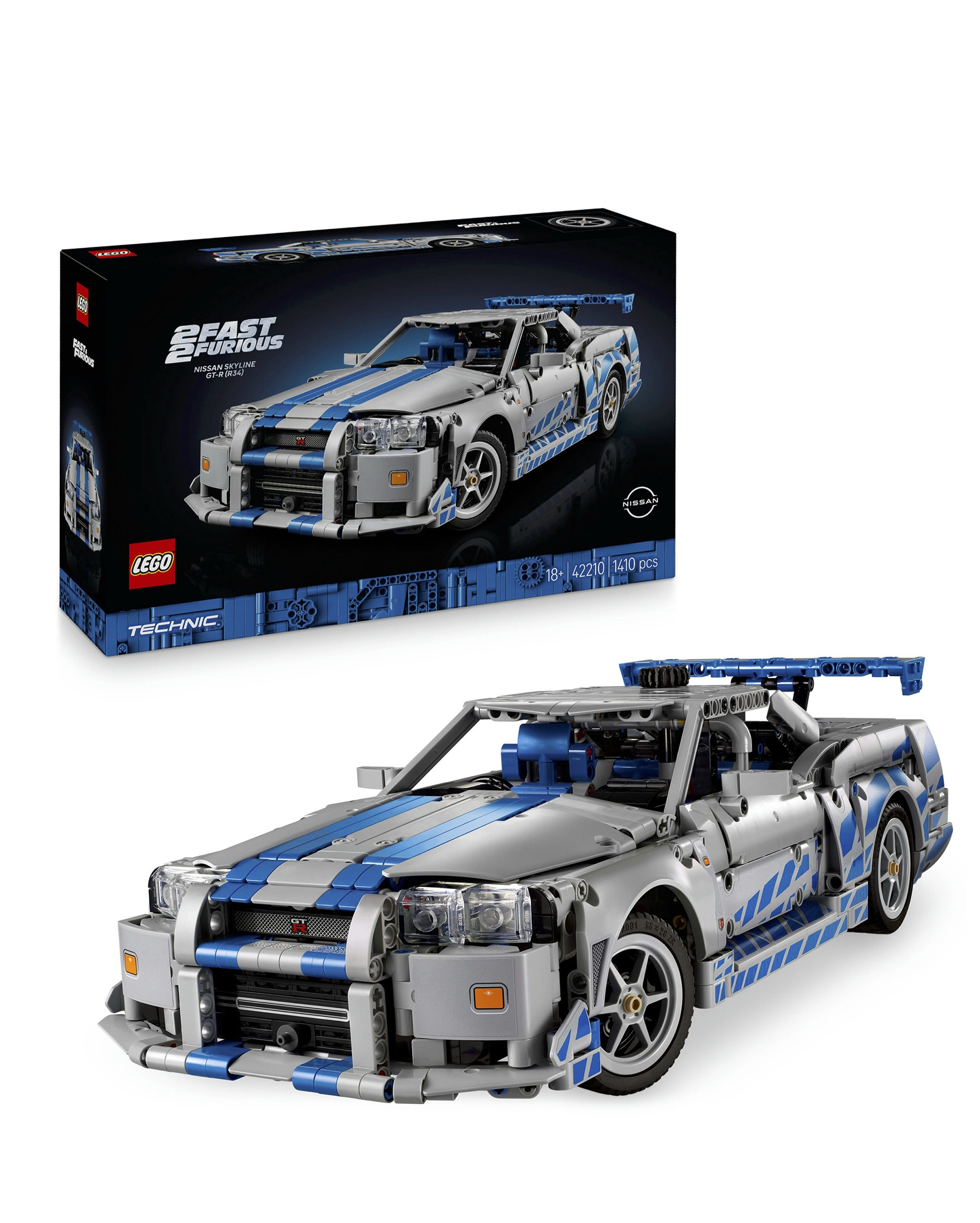 LEGO® Technic 2 Fast 2 Furious Nissan Skyline GT-R playset.