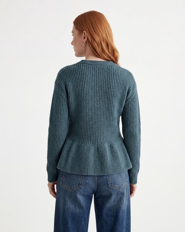 V Neck Peplum Jumper