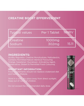 Bio-Synergy Creatine Boost Effervescent - 40 Tablets Orange