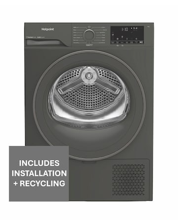 Hotpoint Heat Pump Tumble Dryer 8KG Manhattan Grey + Installation