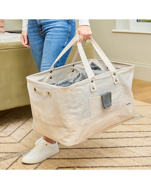 Minky Collapsible Fabric Water-Resistant XL Laundry Bag