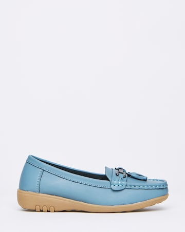 Samara Leather Loafers - Wide Fit (E)