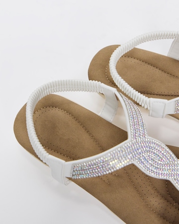 Peace Diamante Comfort Sandal - Wide Fit (E)